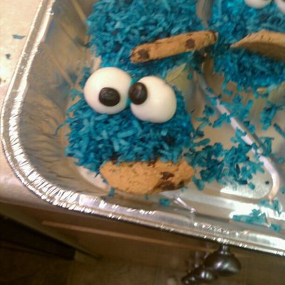 Cookie Monster Cupcakes