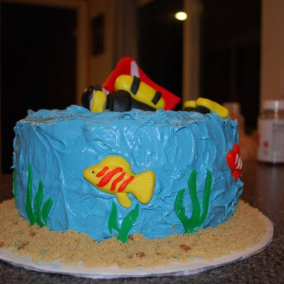 Scuba Diver Cake