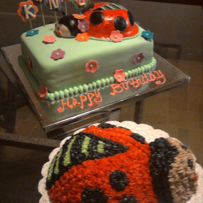 Ladybug Birthday Cake