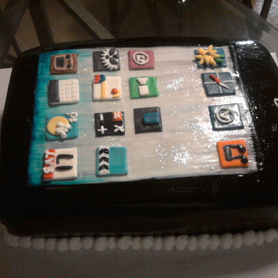 Ipod 4 Fondant Cake