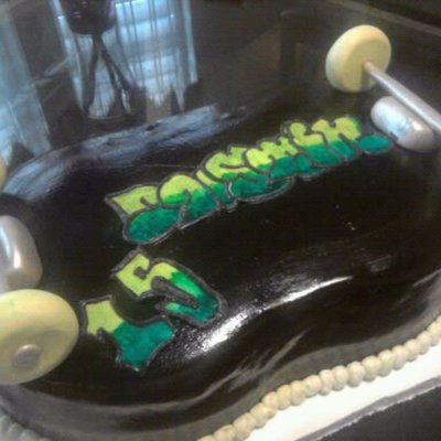 Fondant Skateboard Cake