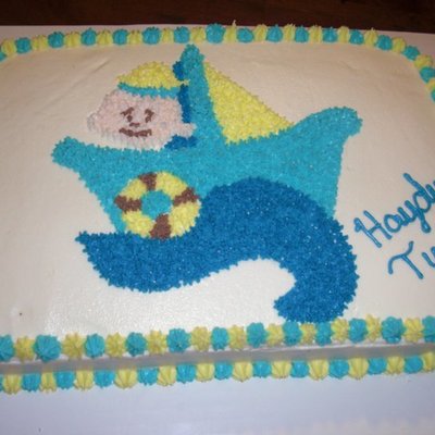 Sailboat Shower Cake