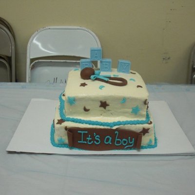 Baby Boy Shower Cake
