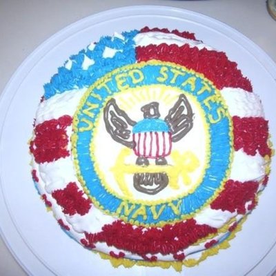 Navy Welcome Home Cake