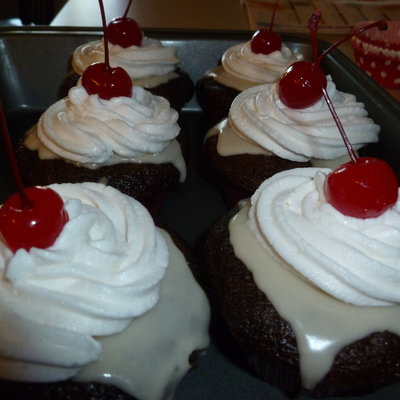 Cherry Coke Cupcakes