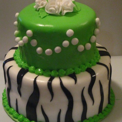 Zebra Print Cake