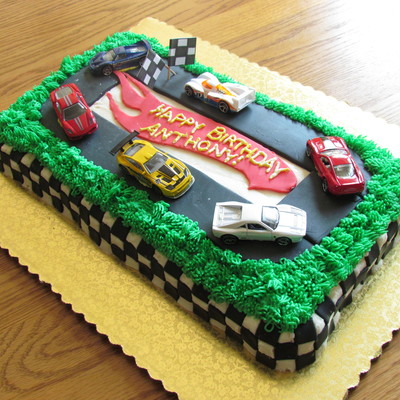 Hot Wheels Birthday Cake