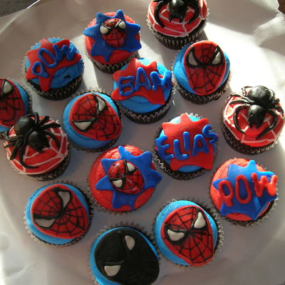 Spiderman Cupcakes