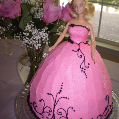 Barbie Cake - Pink/black