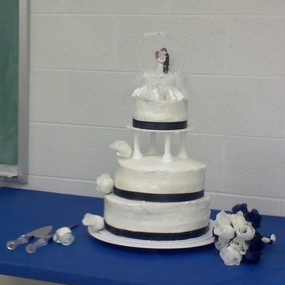 Plain White Wedding Cake