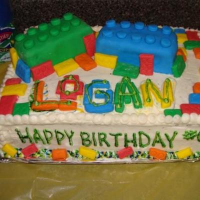 Logans Lego Cake