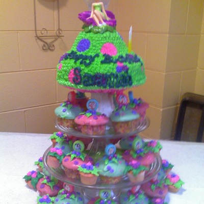 Savannahs Tinkerbell Cupcake Tree