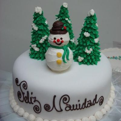 Snowman Cake