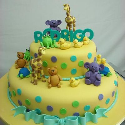 "welcome Rodrigo", Baby Shower Cake