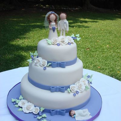 Violet Wedding Cake