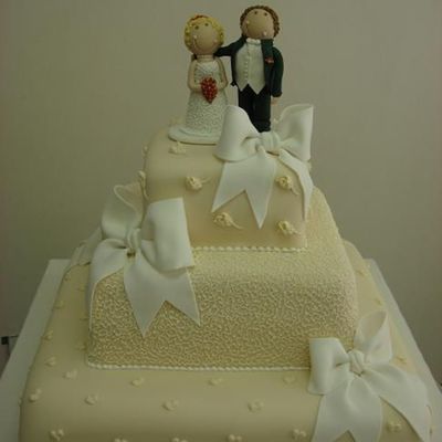 Ivory And White Ribbons