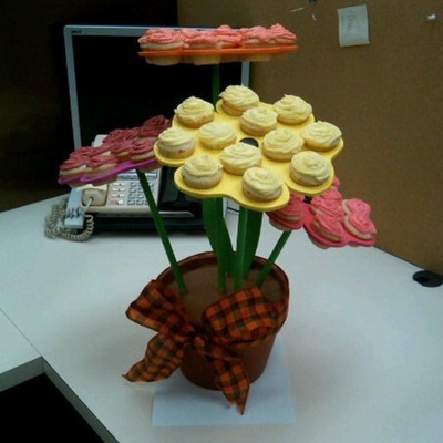 Flower Pot Mini Cupcake Stand