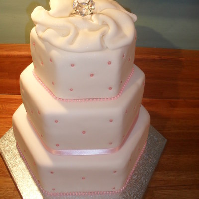 Hexagon Wedding Cake