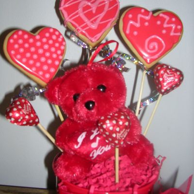 Valentine's Day Cookie Bouquets