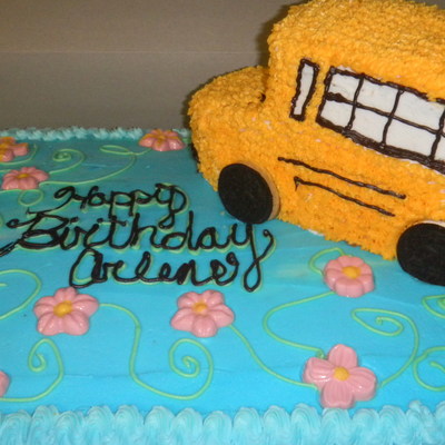 School Bus Bitrthday Cake