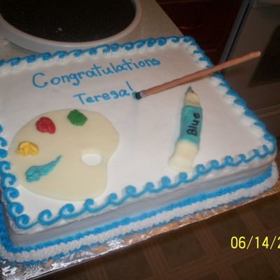 Artist Graduation Cake