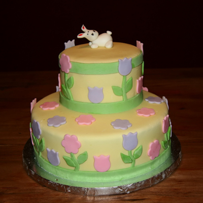 First 2 Tier Cake
