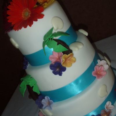 Tropical Wedding Cake!