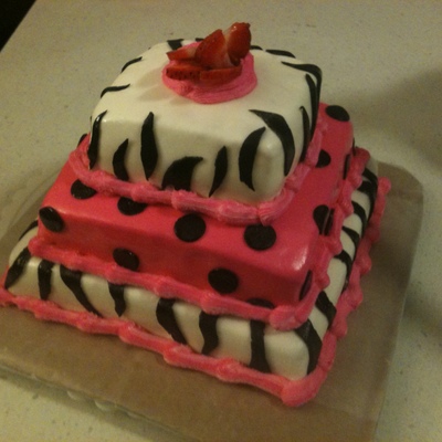 Layered, Square, Zebra, Polka-Dot, Pink