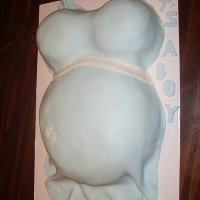 Pregnant Belly Cake