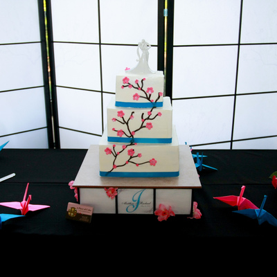 Cherry Blossom Wedding Cake