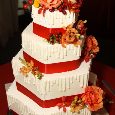 Hexagon Wedding Cake