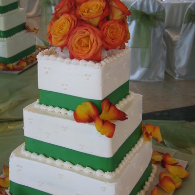 Square Wedding Cake