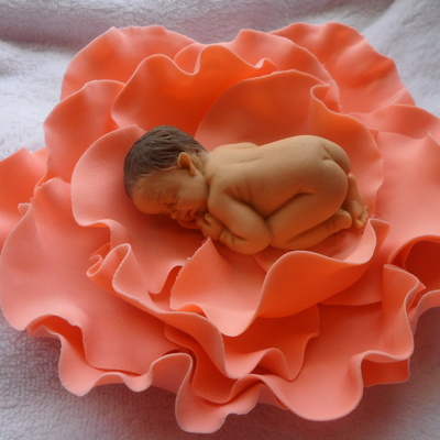 Gumpaste Baby In Flower
