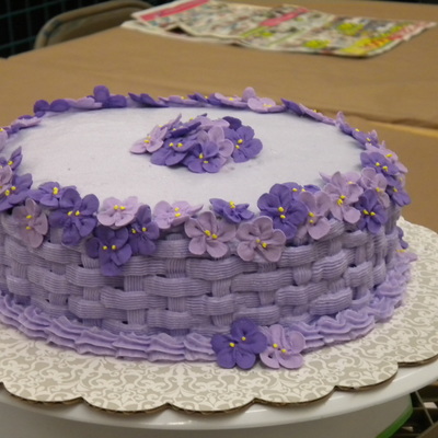 My First Basketweave Cake