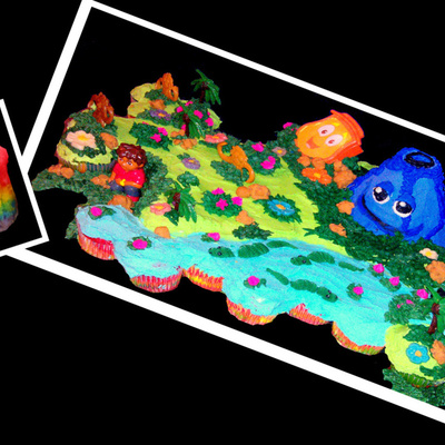 Go Diego Go Cupcake Cake