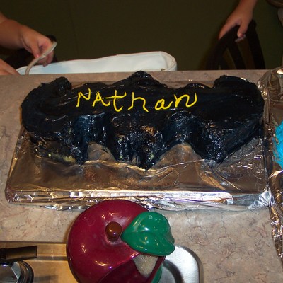 Carved Batman Cake