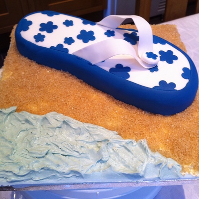 Flip Flop Birthday Cake