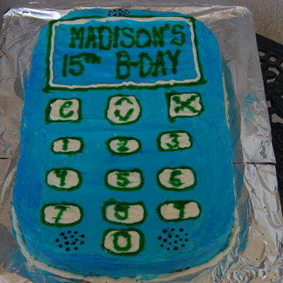 Teenage Cellphone Birthday Cake