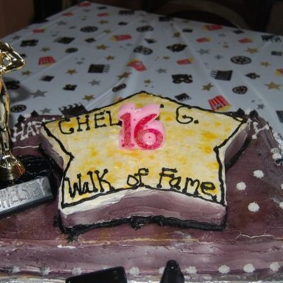 Hollywood Walk Of Fame Cake