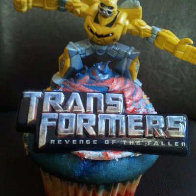 Transformer 4Th Of July Birthday Cupcake