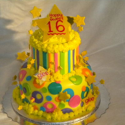 Sweet Sixteen Glee Inspired Cake :)
