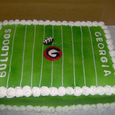 Georgia Football Cake