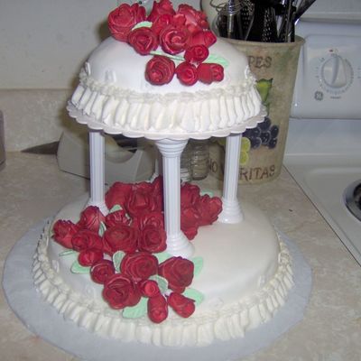 Third Course 2 Tier Wedding Cake