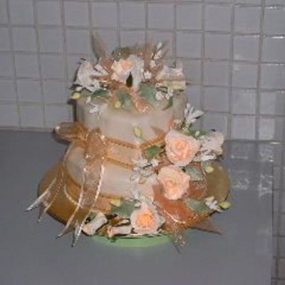 Engagement Cake With Sugarpaste Roses