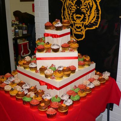 Autumn Theme Cupcake Tower