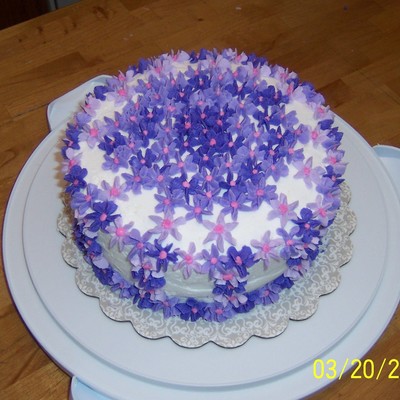 Special Purple Birthday Cake