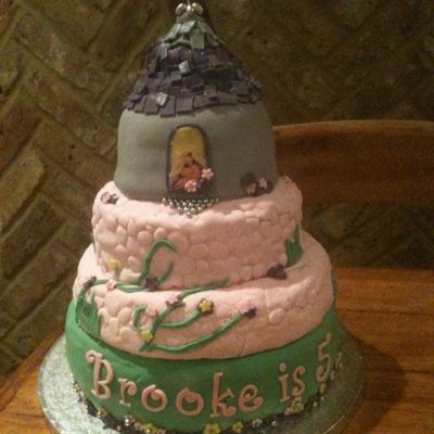 Disney Tangled Rapunzel Inspired Cake 4 Tier
