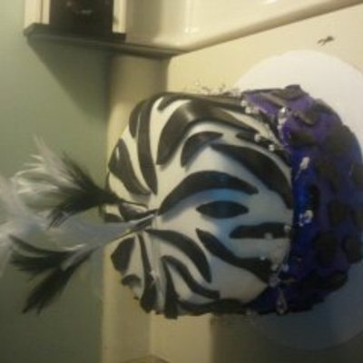 Zebra And Cheetah Cake