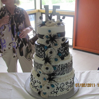 Black And White Quinceanera