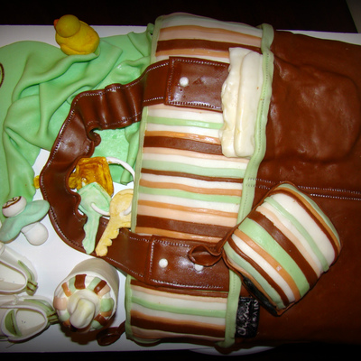 Diaper Bag Baby Shower Cake